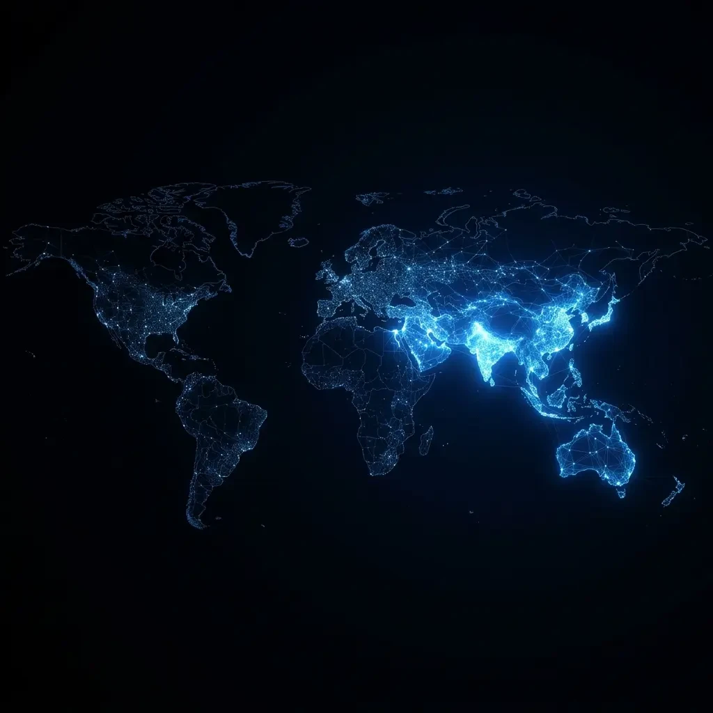 Global operations map
